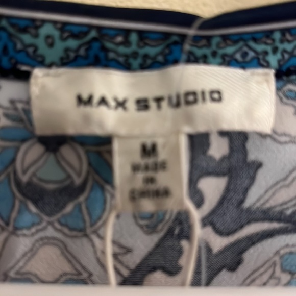 Max Studio Blue and Black Patterned Dress - Picture 2 of 6
